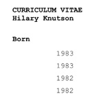Curriculum Vitae